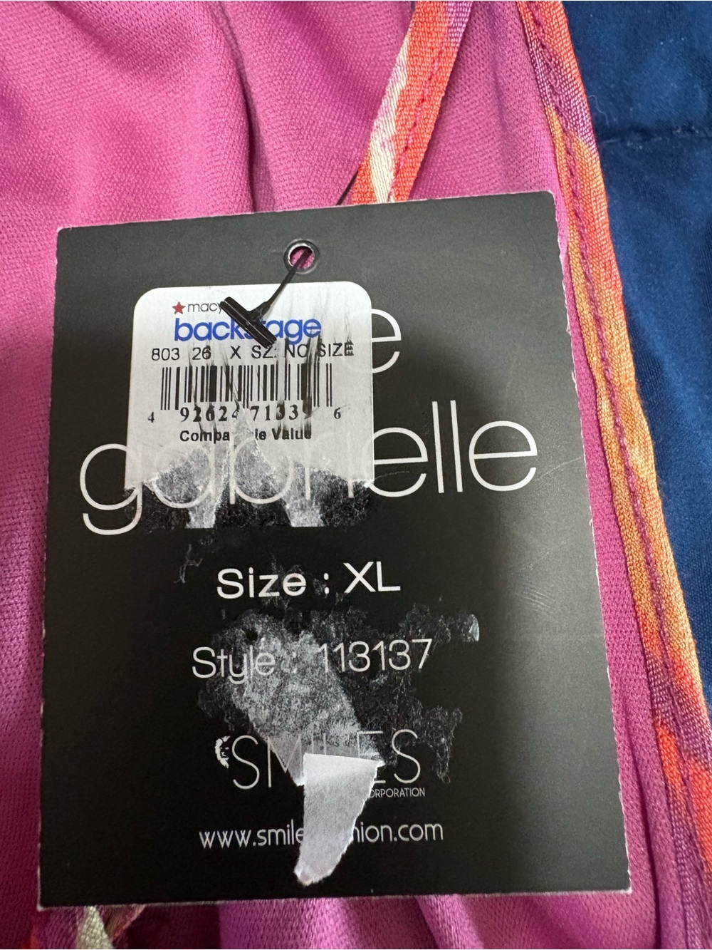 Mlle Gabrielle Maxi Dress Size XL High Low Sleeveless Keyhole Pink Floral New - Picture 13 of 15